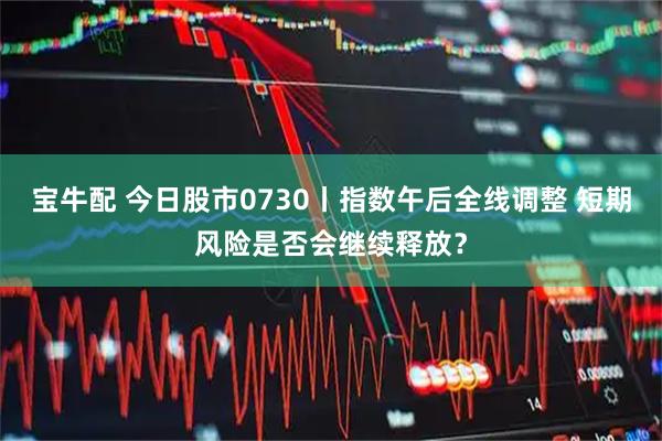 宝牛配 今日股市0730丨指数午后全线调整 短期风险是否会继续释放？