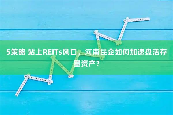 5策略 站上REITs风口,河南民企如何加速盘活存量资产?